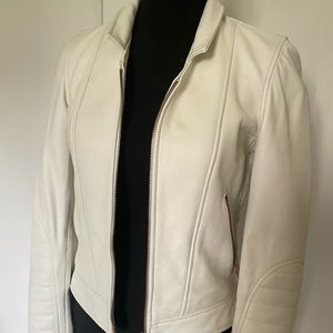 J crew leather jacket
